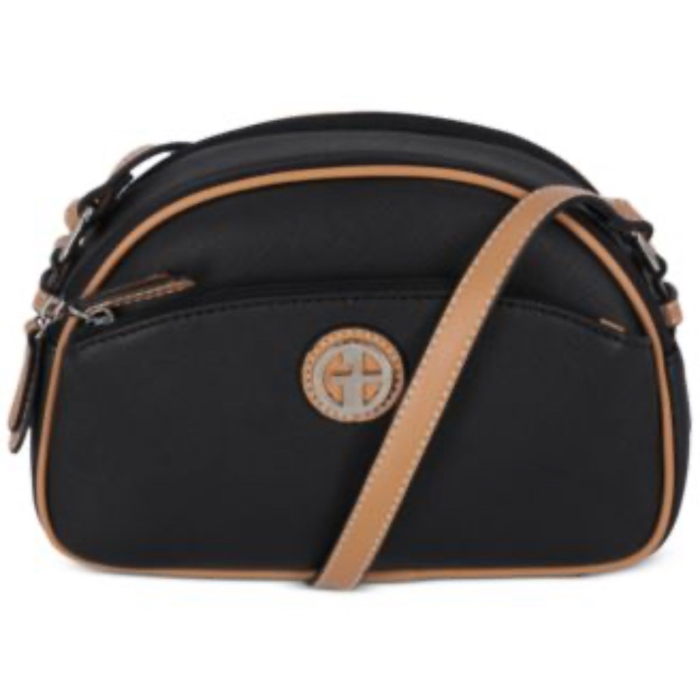 Giani Bernini Black and Tan Shoulder Bag